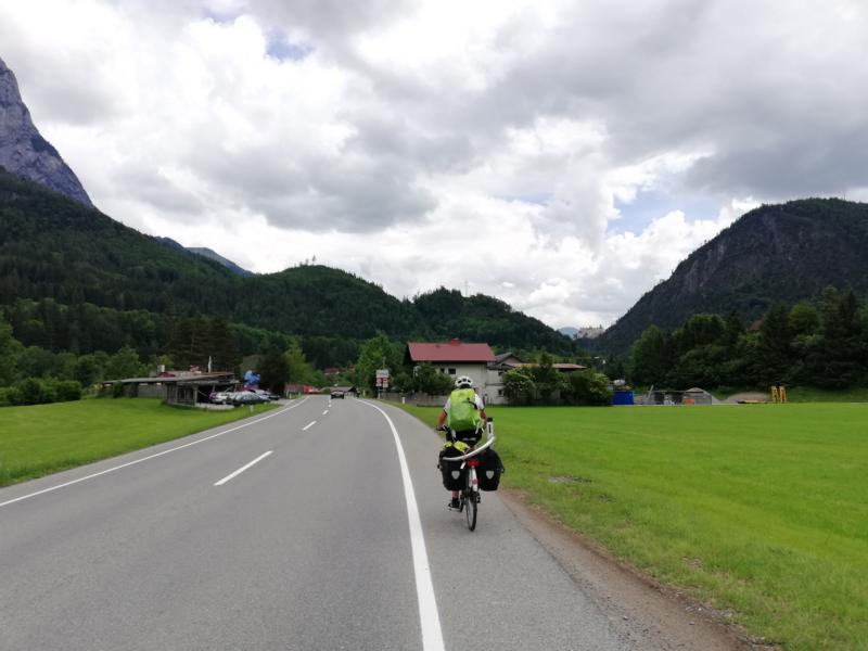Radtour Pfingsten 2018 - Tag 1 - Nächstes Ziel die Burg Hohenwerfen