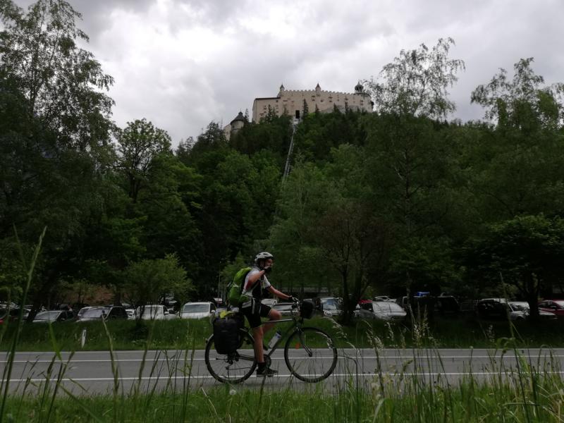 Radtour Pfingsten 2018 - Tag 1 - Nächstes Ziel die Burg Hohenwerfen