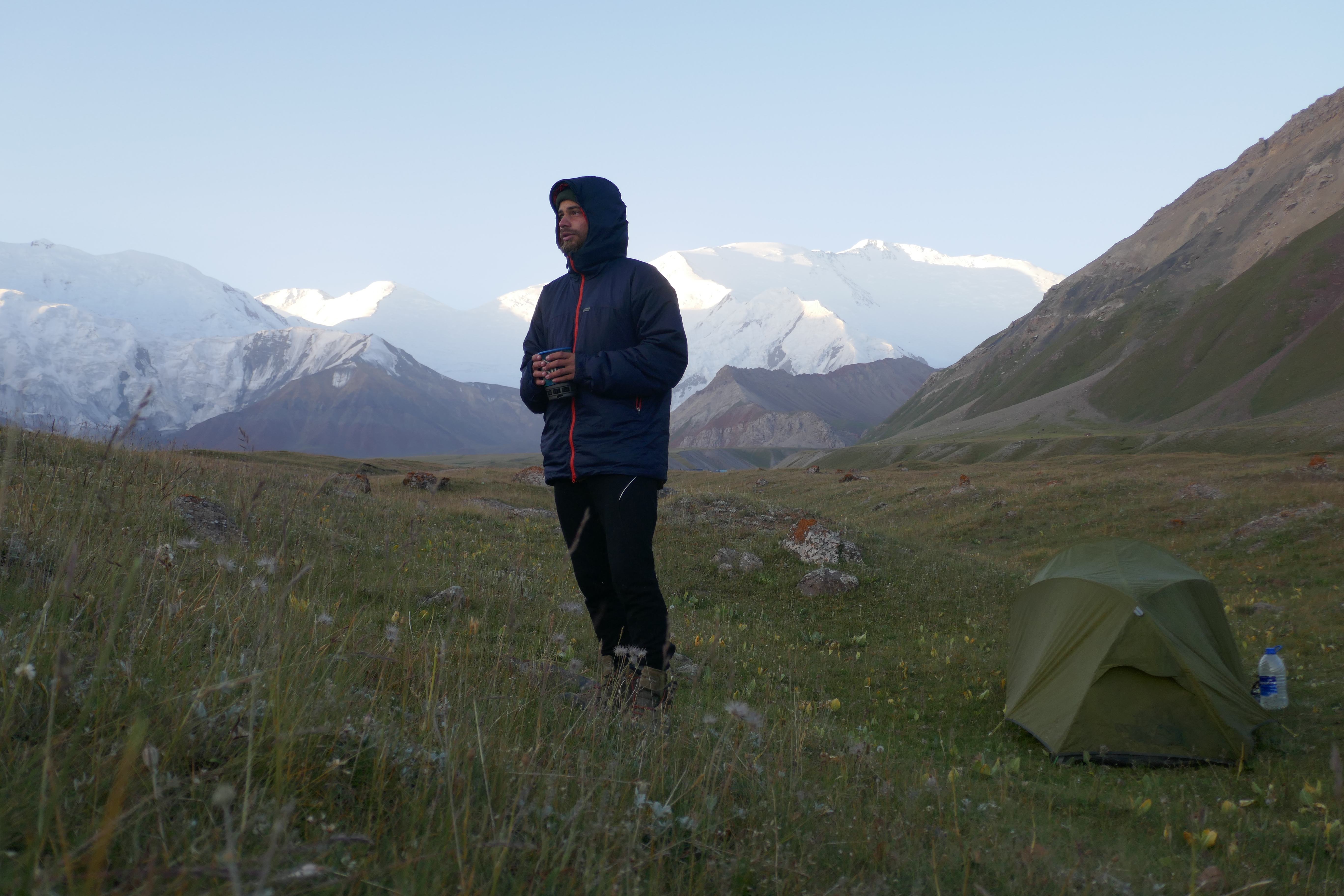 Paramo Torres Alturo Midnight Jacket - Sonnenaufgang am Lenin Peak-Basecamp (Kirgistan)