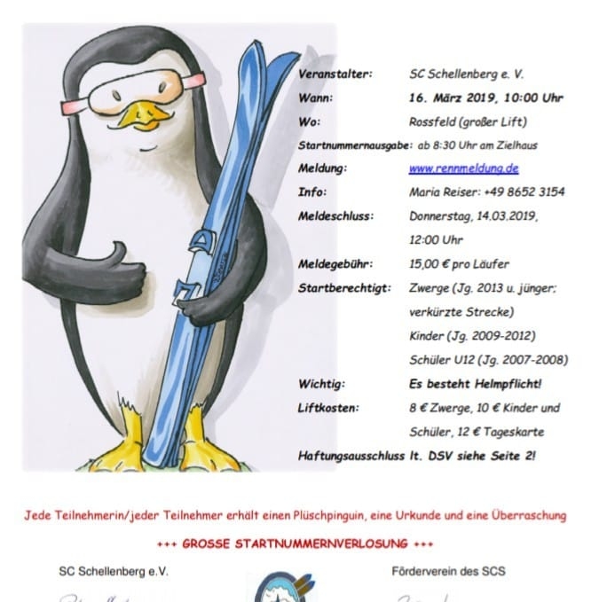 (c)Pinguin Rennen beim SC Schellenberg e.V.