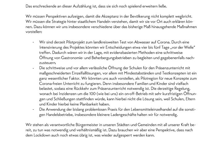 (c)Marktgemeinde Berchtesgaden - Schreiben an Dr. Markus Söder