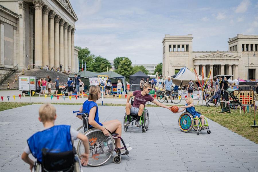 (c)Rollstuhlbasketball beim Münchner Sportfestival 2025 Bildnachweis Harald Wisthaler
